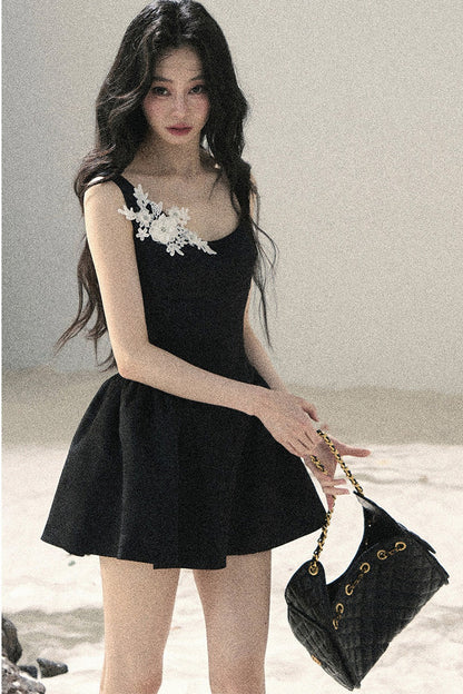 French Style Floral Lace Dress