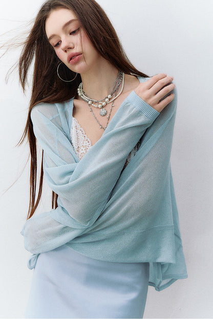Lightweight Acetate Shawl Cardigan