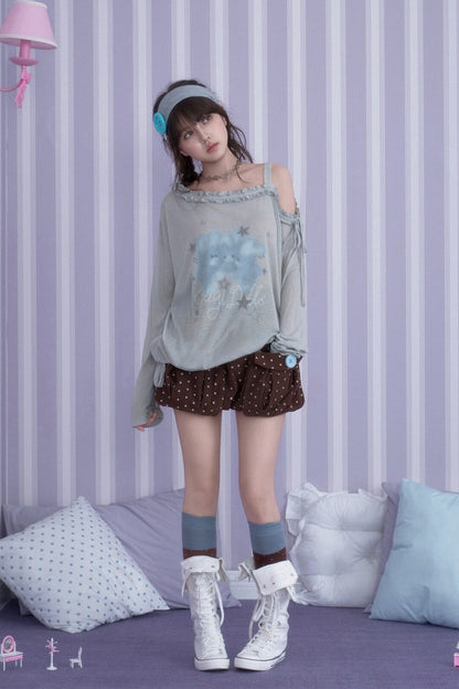 3D Paw Print Corduroy Shorts