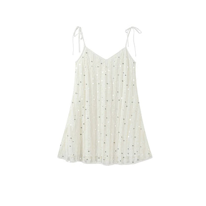 Abito in rete con paillettes scintillanti