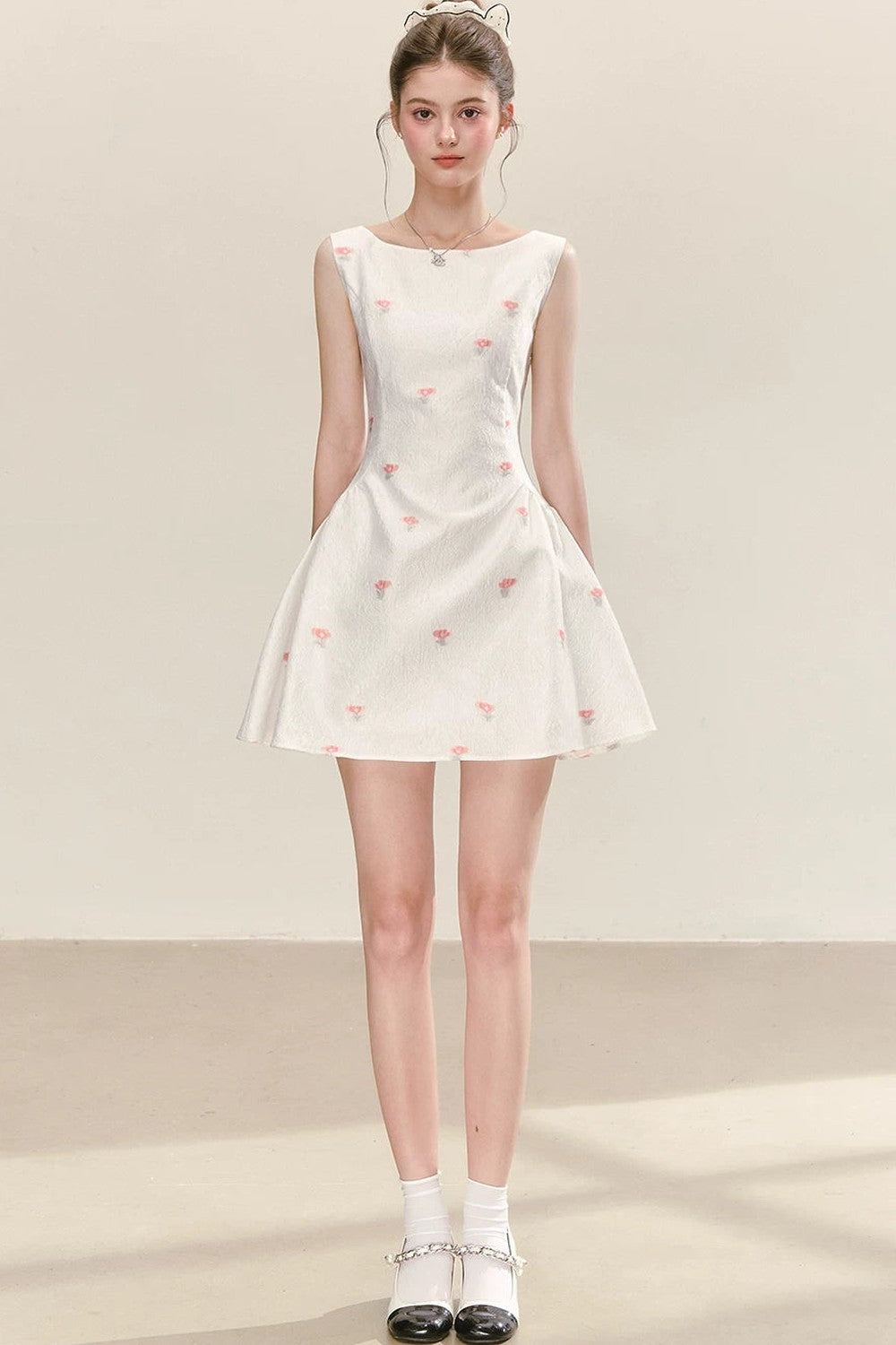 Elegant White Vest Dress