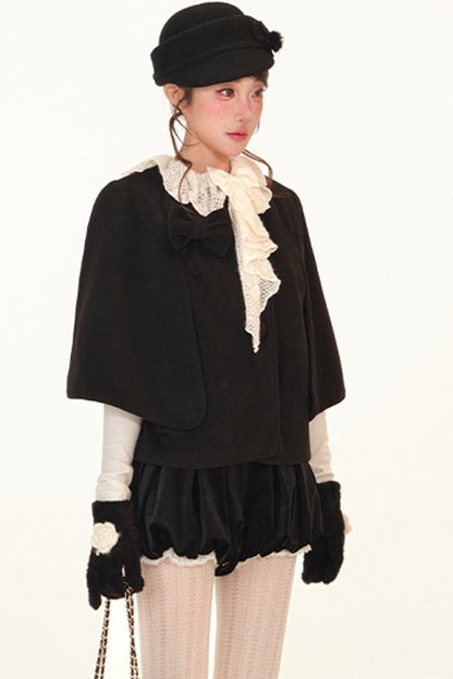 Autumn Lace Ruffle Coat Set-Up