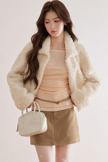 Retro Lamb Wool Plush Jacket