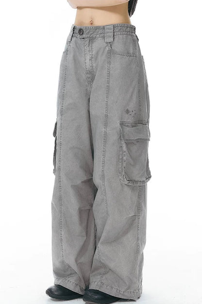 Vintage Embroidered Cargo Pants
