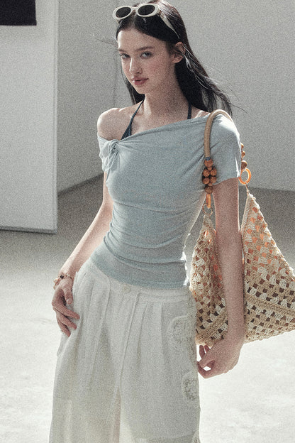 Asymmetrical Off-Shoulder Top