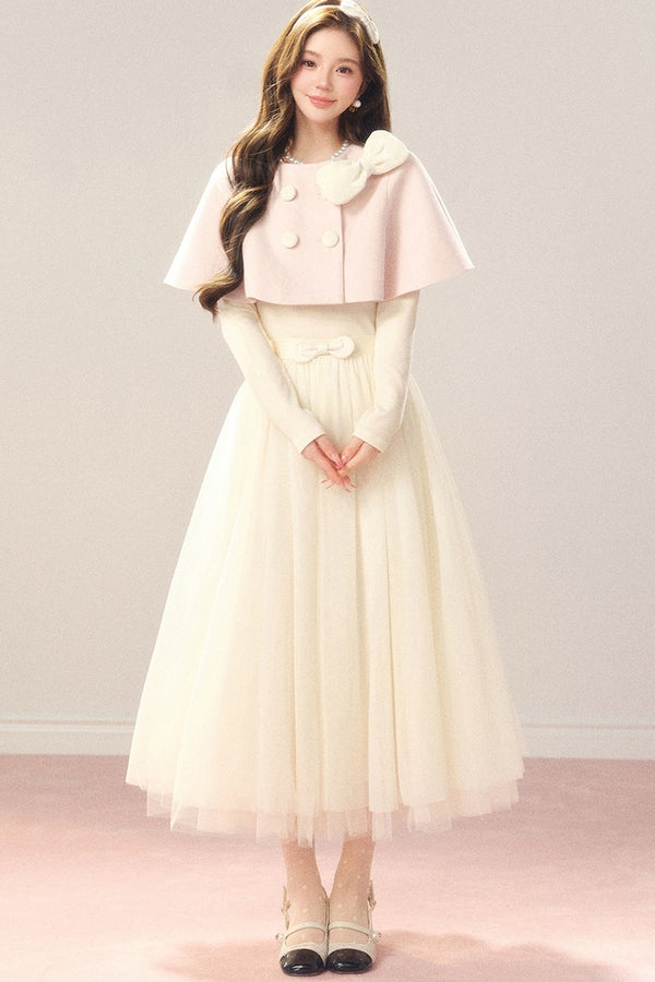 Conjunto de capa y falda Hola princesa