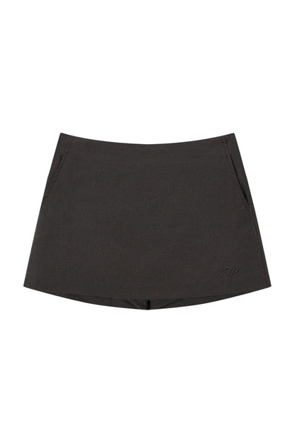 Adjustable Tie Tencel A-Line Skirt