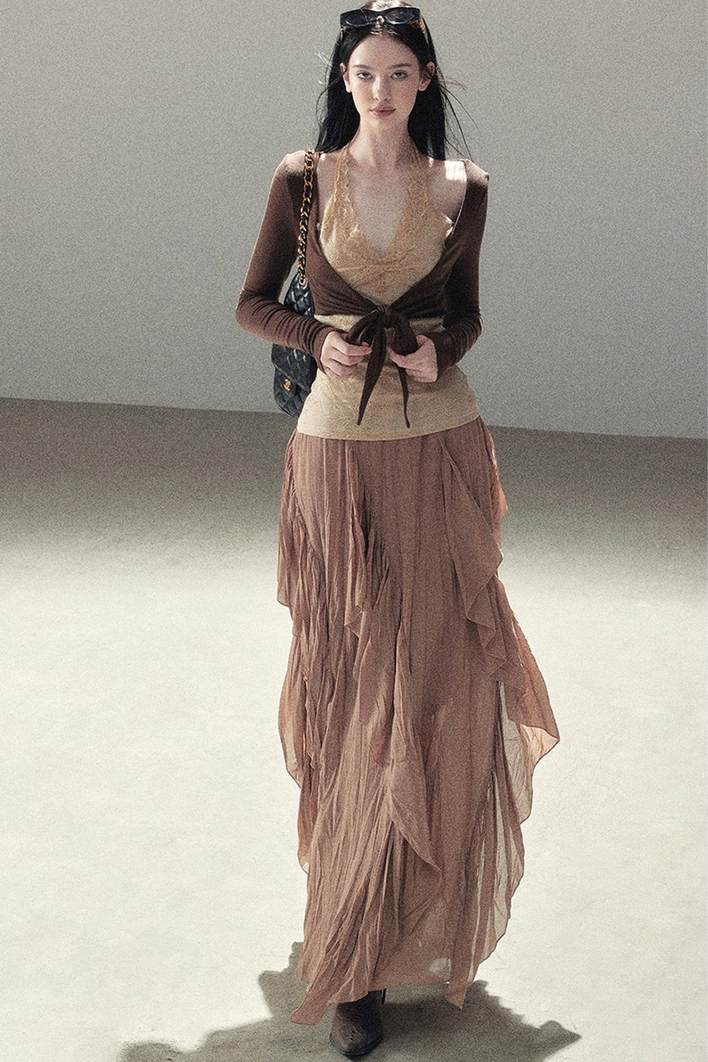 Layered-Look Lace T-Shirt