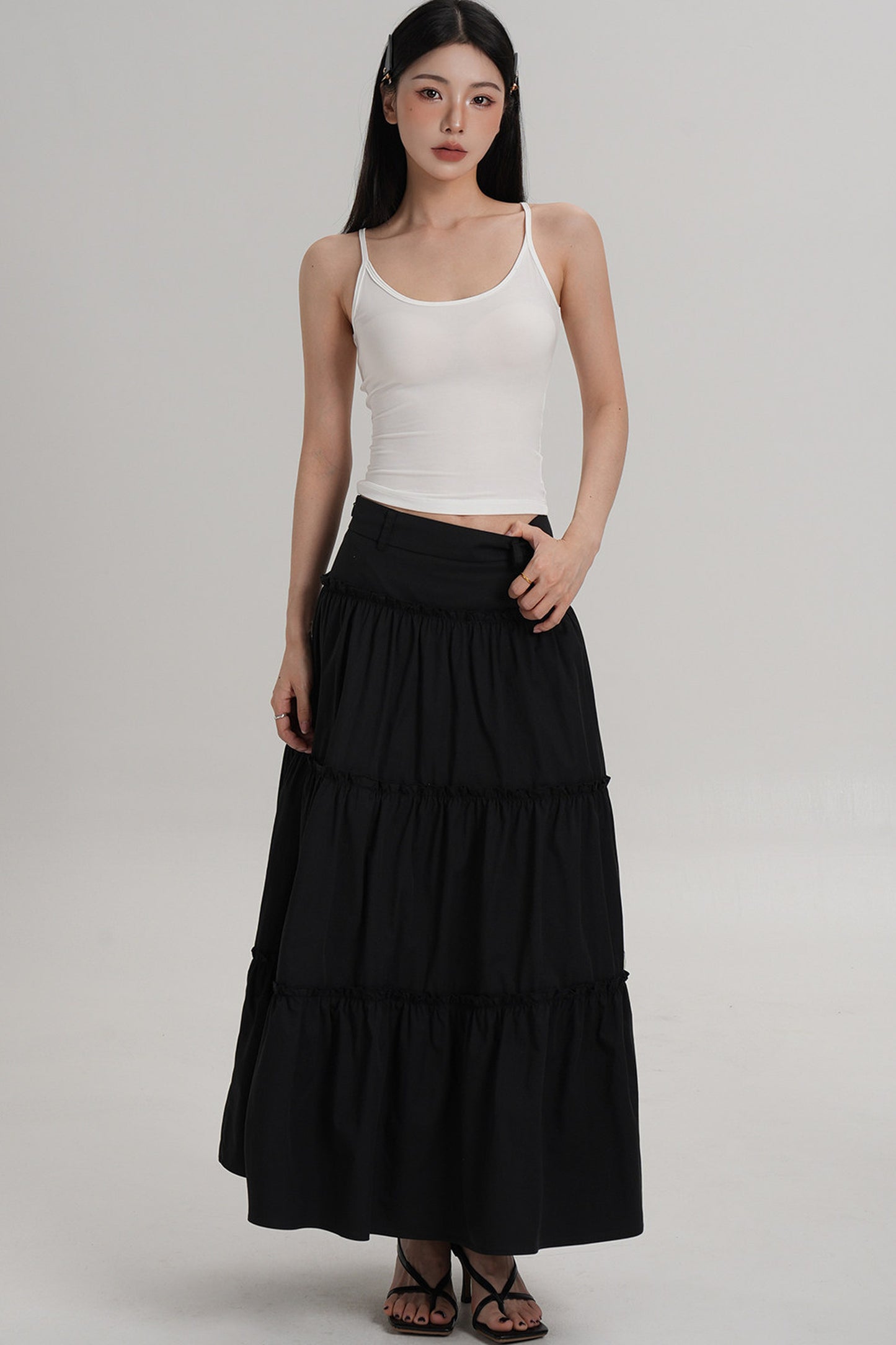 Elegant Pleated A-Line Skirt