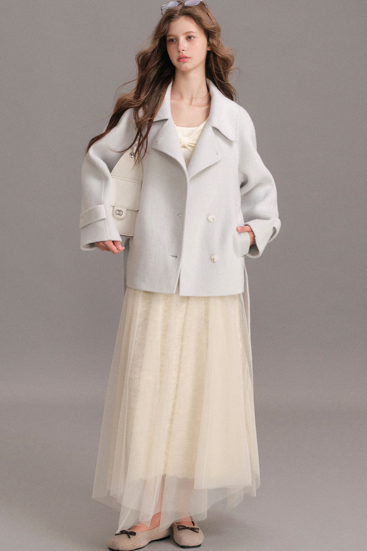 Oversized Double-Faced Wool Coat
