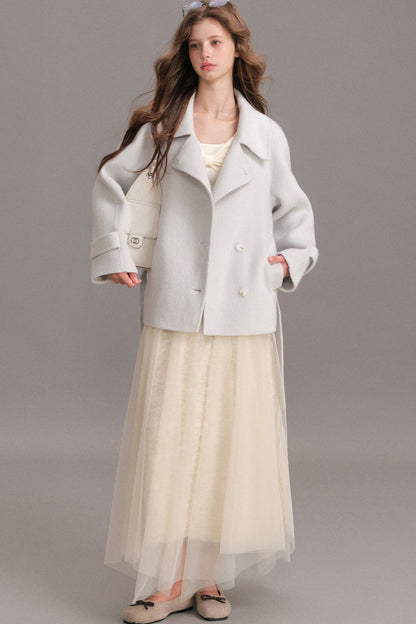 Oversized Double-Faced Wool Coat