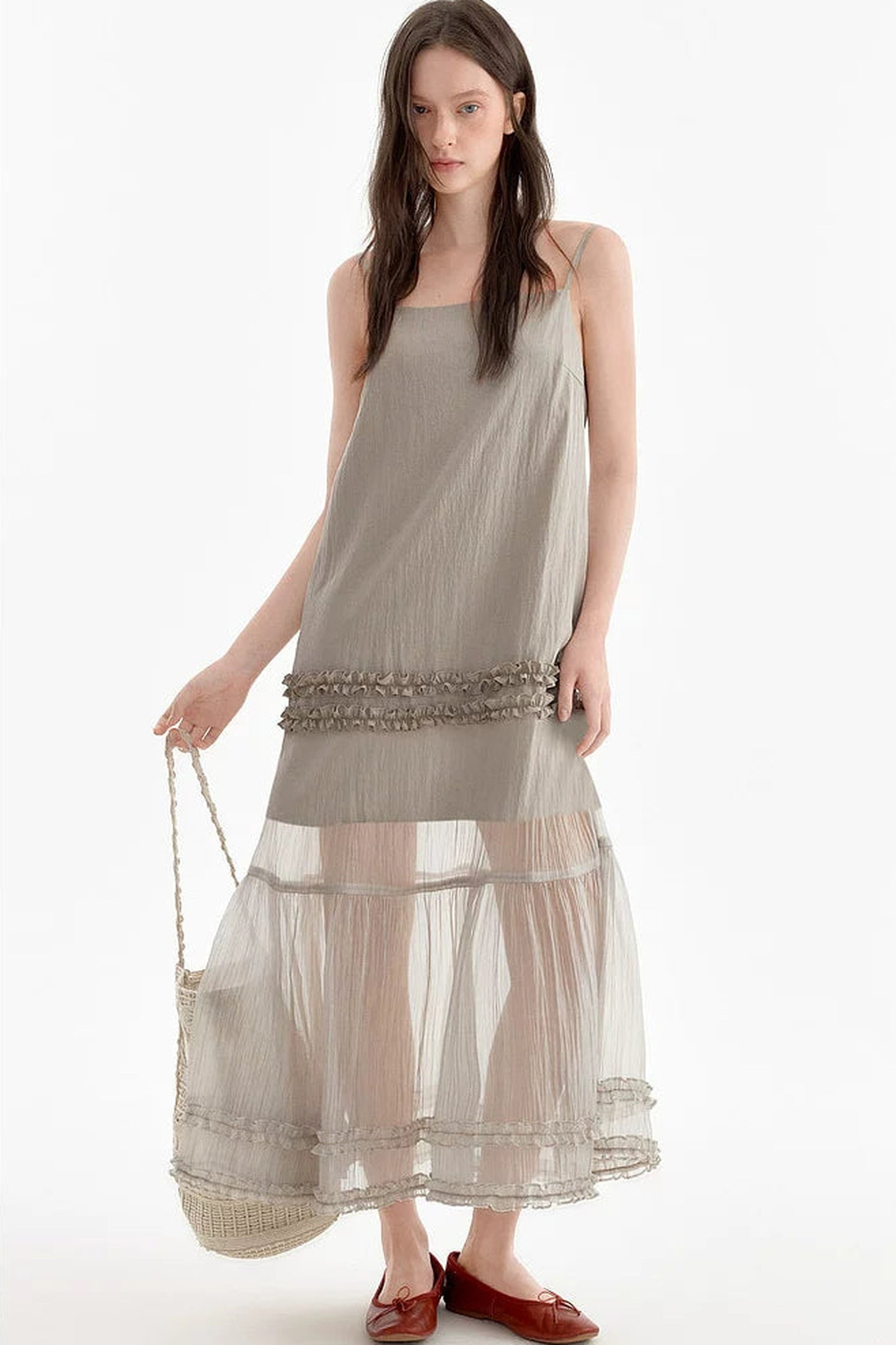 Romantic Ruffled Strap Dress