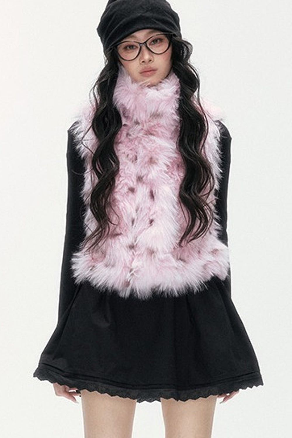 Lace Patchwork Knit Dress
