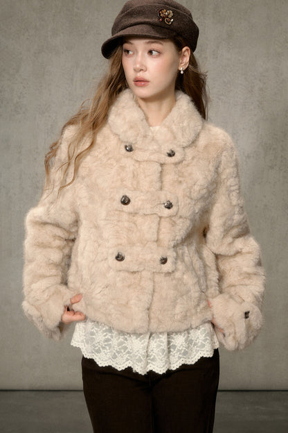 Vintage Thickened Faux Fur Jacket
