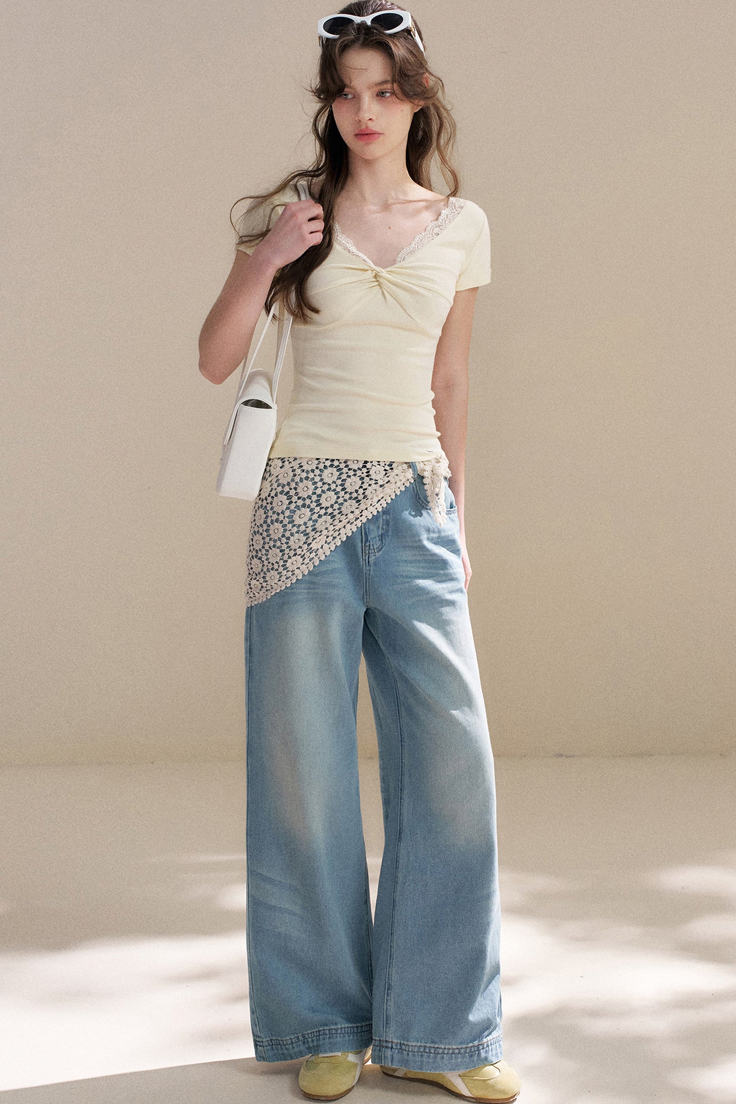 French Lace Knitted Top