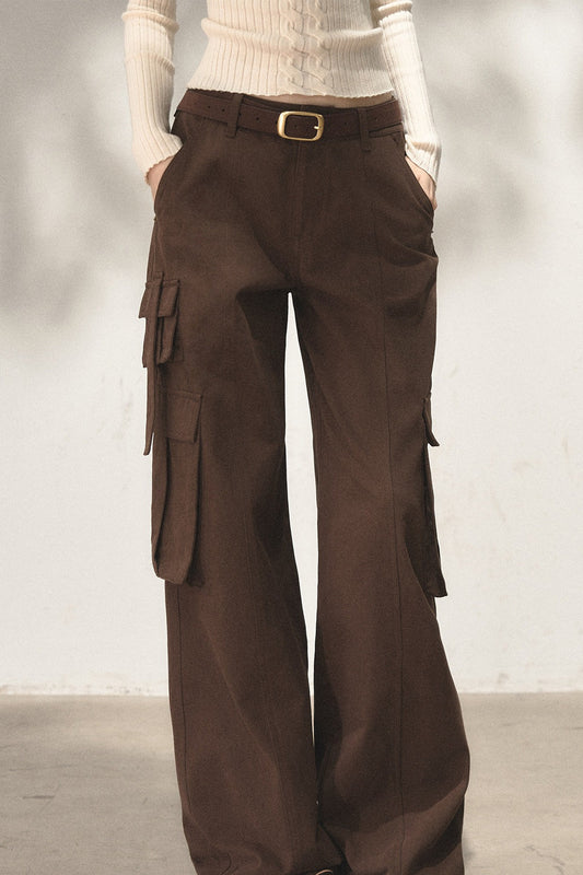 Pantalones cargo vintage con lazo