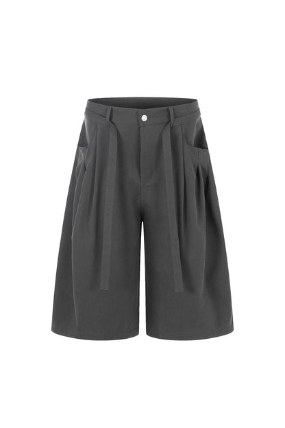 Amerikanische Retro-Faltenhose mit weitem Bein