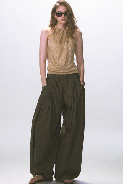 Twist Halter Backless Camisole Top