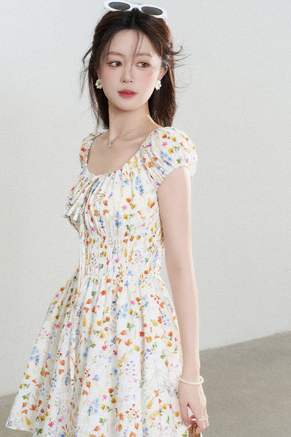 Floral Print A-Line Dress