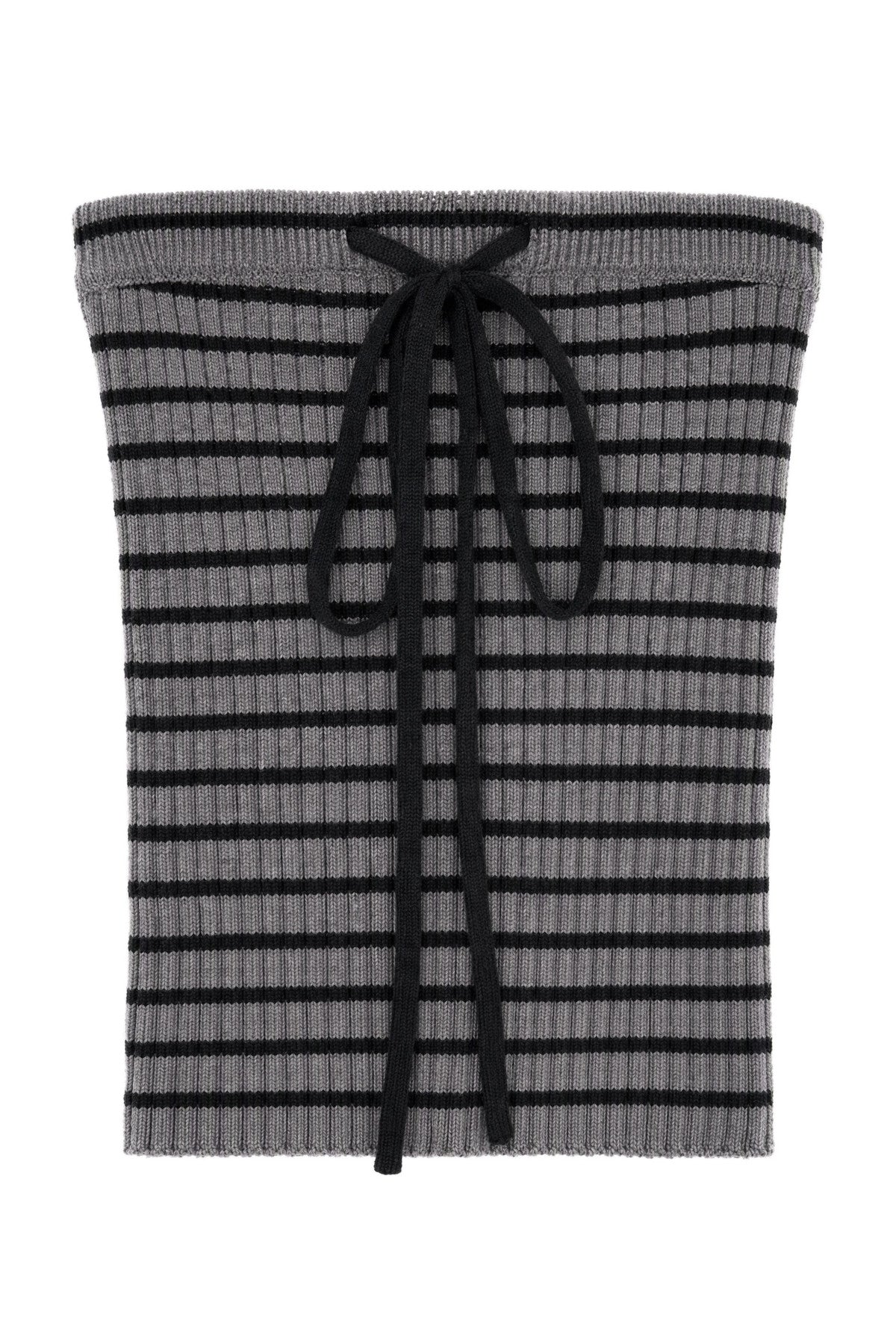 Knitted Cardigan and Tube Top and Lantern Pants Set-Up