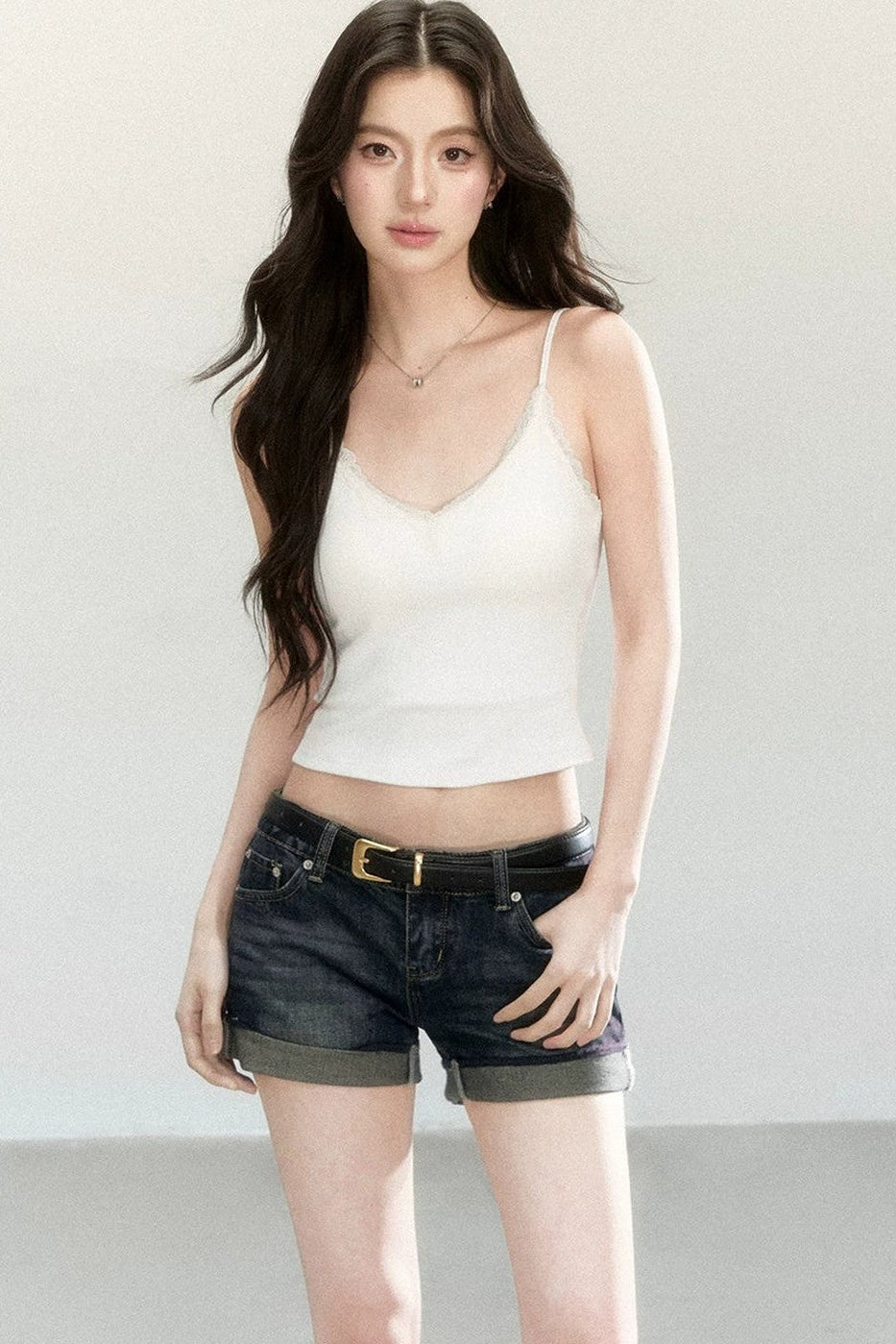 Elastic Lace V-Neck Camisole
