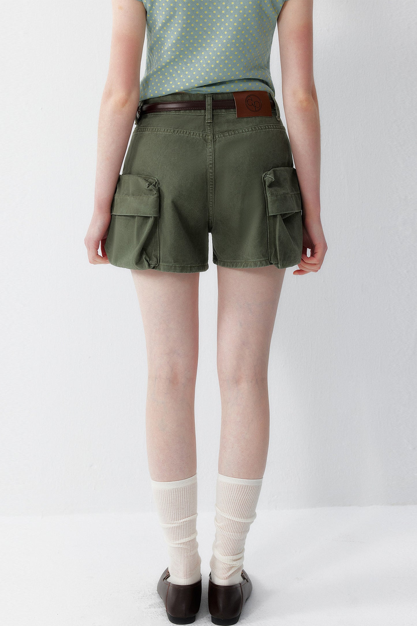 Retro Denim Workwear Shorts