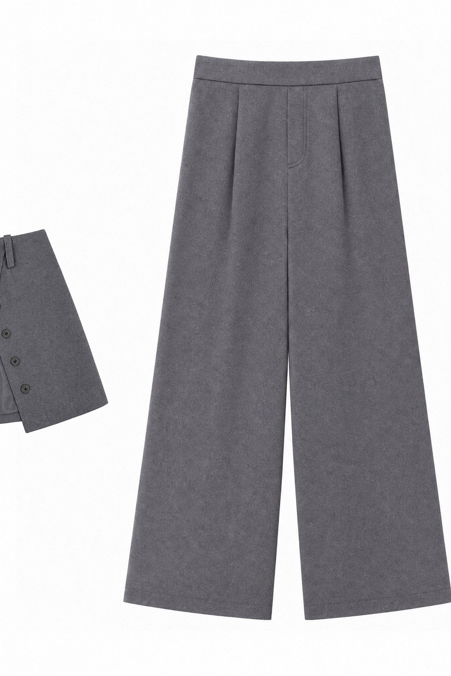 Ensemble chemise rayée et pantalon large