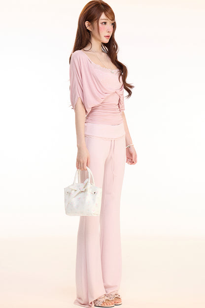 Layered V-Neck Two-Piece Set-Up