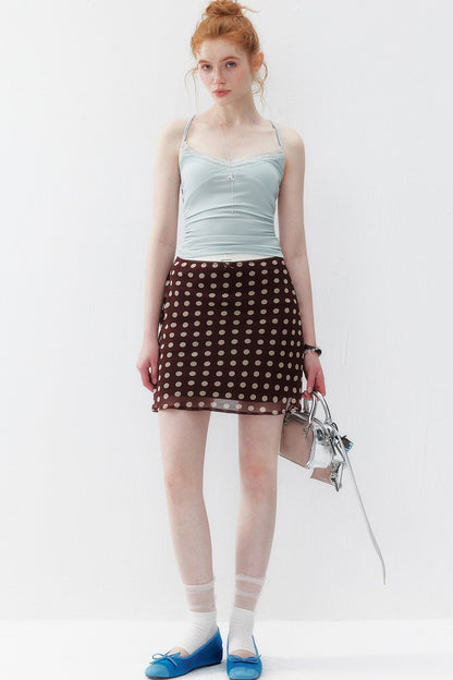 Small Wave Chiffon A-Line Skirt