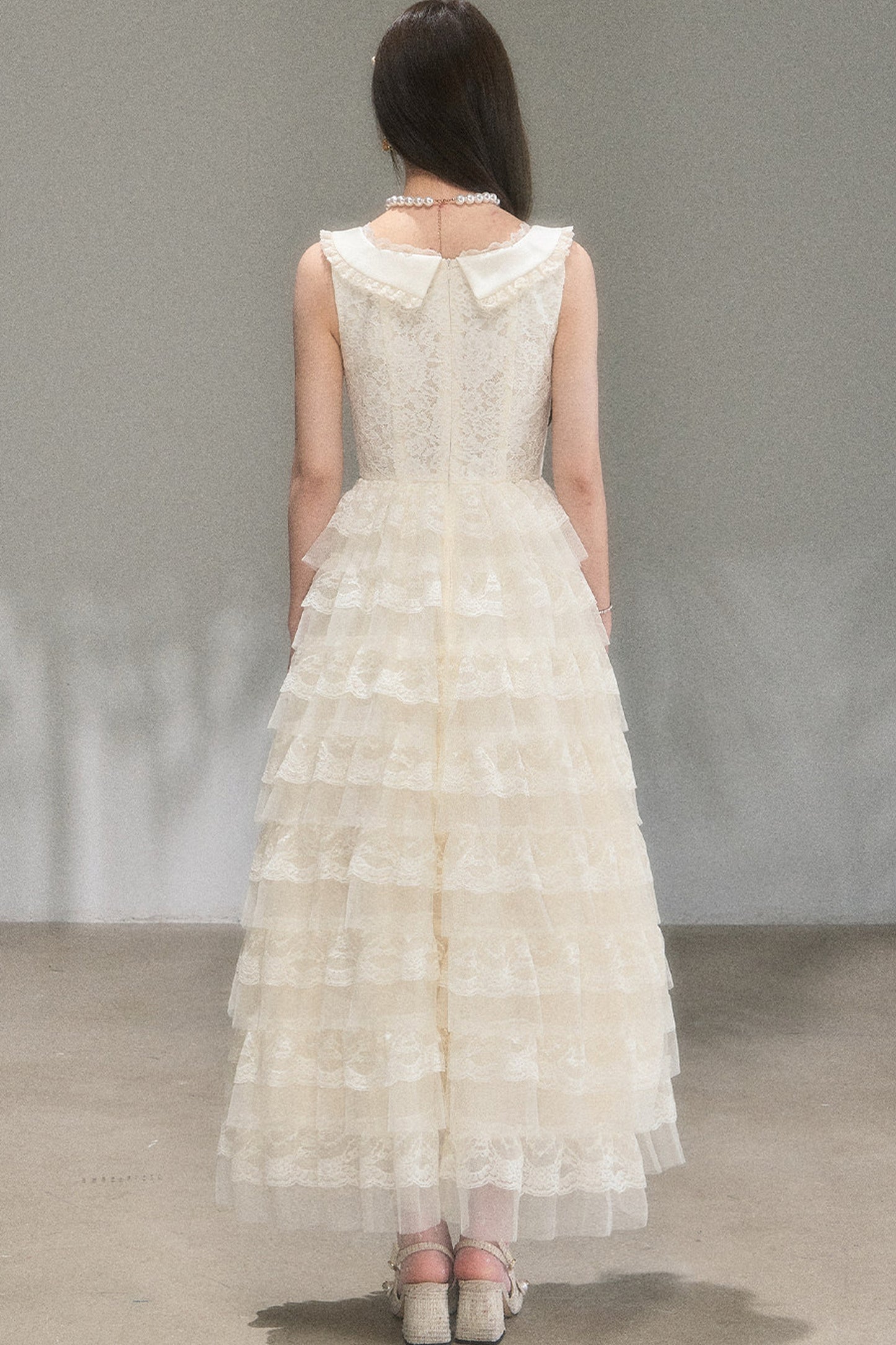 Thousand-Layer French Lace Dress