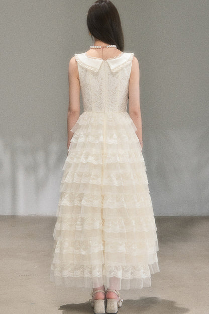 Thousand-Layer French Lace Dress