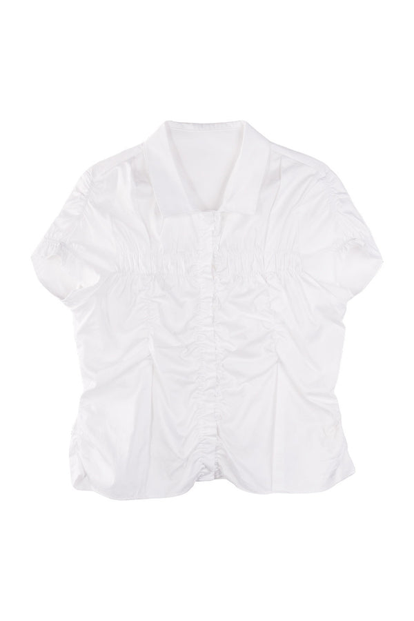 Pleated Shirt and Skirt Set