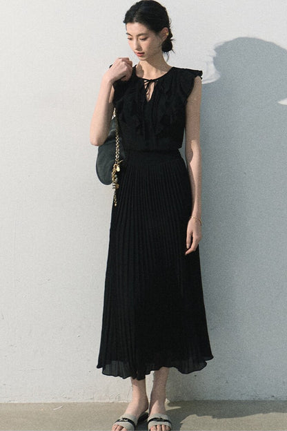 Pure White Chiffon Dress