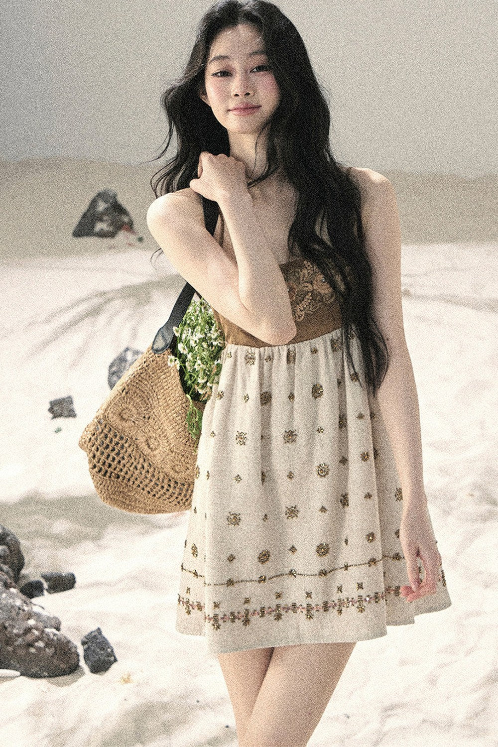 French Floral Babydoll Dress