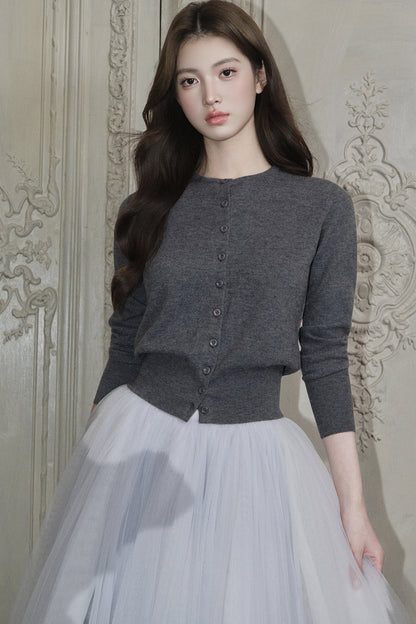 Long Sleeve Merino Cardigan