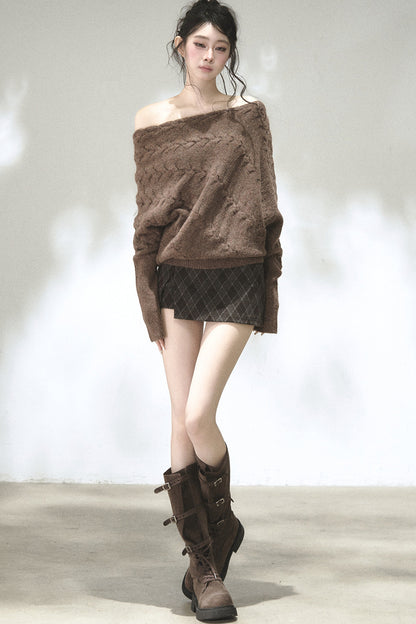 Lace Patchwork A-Line Skirt