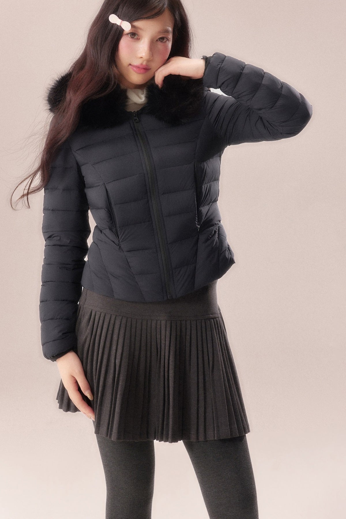 Fur Collar Short Down Jacket
