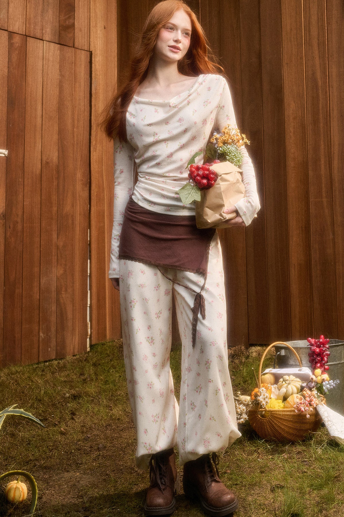 Liberty Print Top and Pants Set-Up
