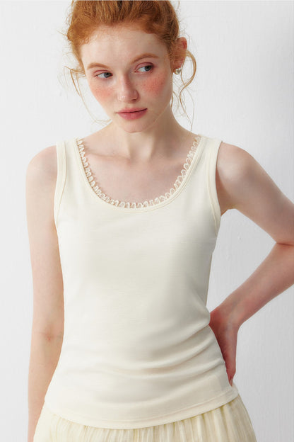 Bamboo Linen Round Neck Inner Top