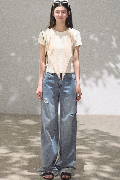 Bohemian Summer Ripped Jeans