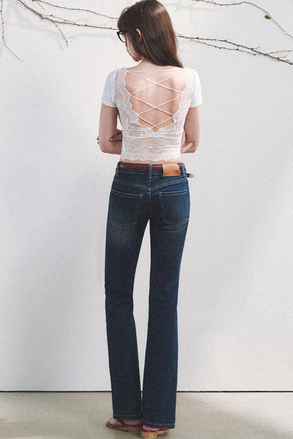 Pure Desire Lace Backless Top