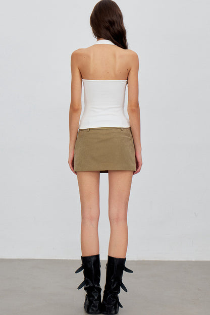 Cross-Knot V-Neck Knit Vest