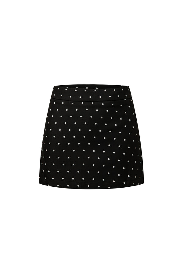 Navy Collar Polka Dot Blouse Set-Up