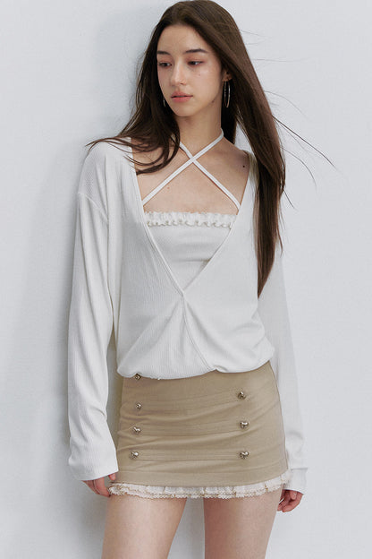 Interwoven Cross-Tie Tube Top