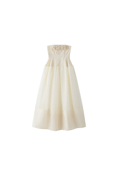 Robe bustier florale faite main