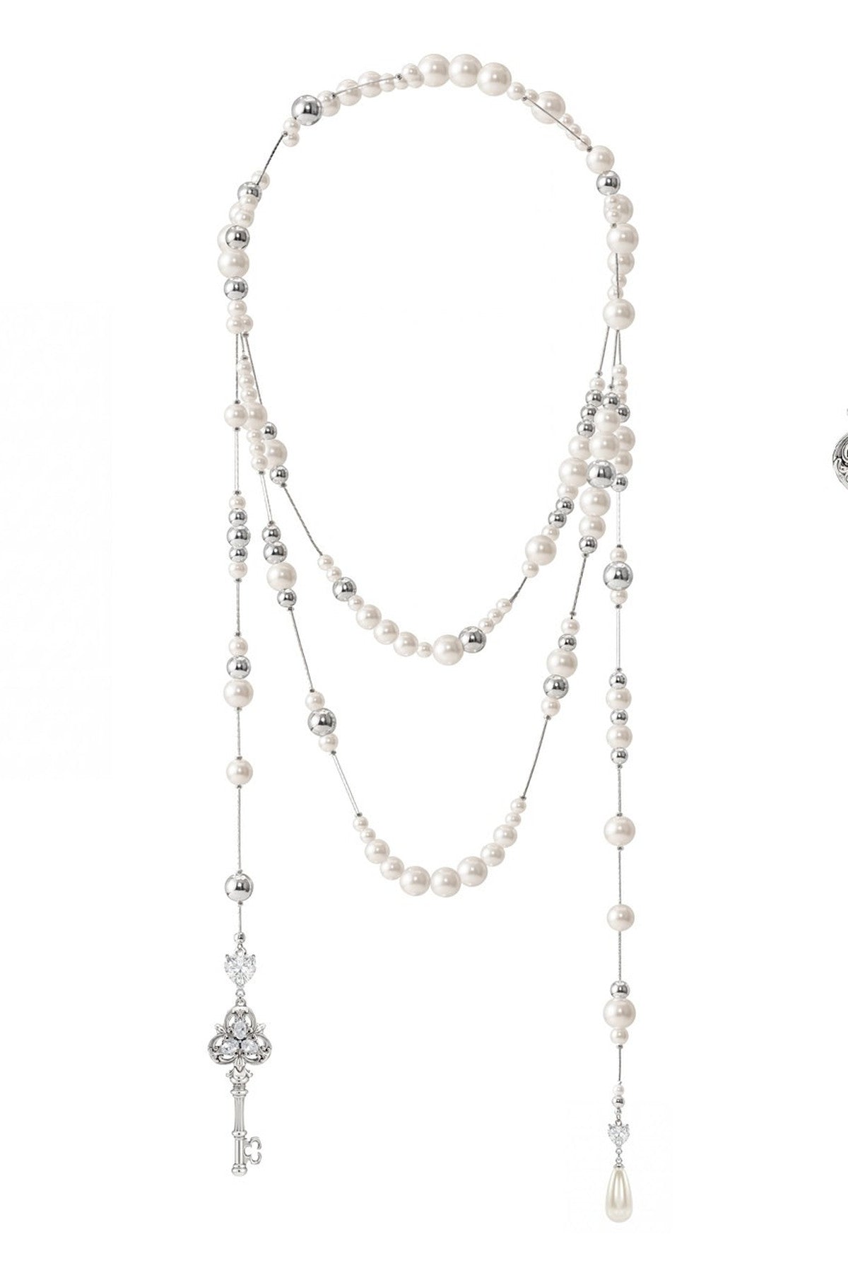 Broken Pearl Water Drop Necklace