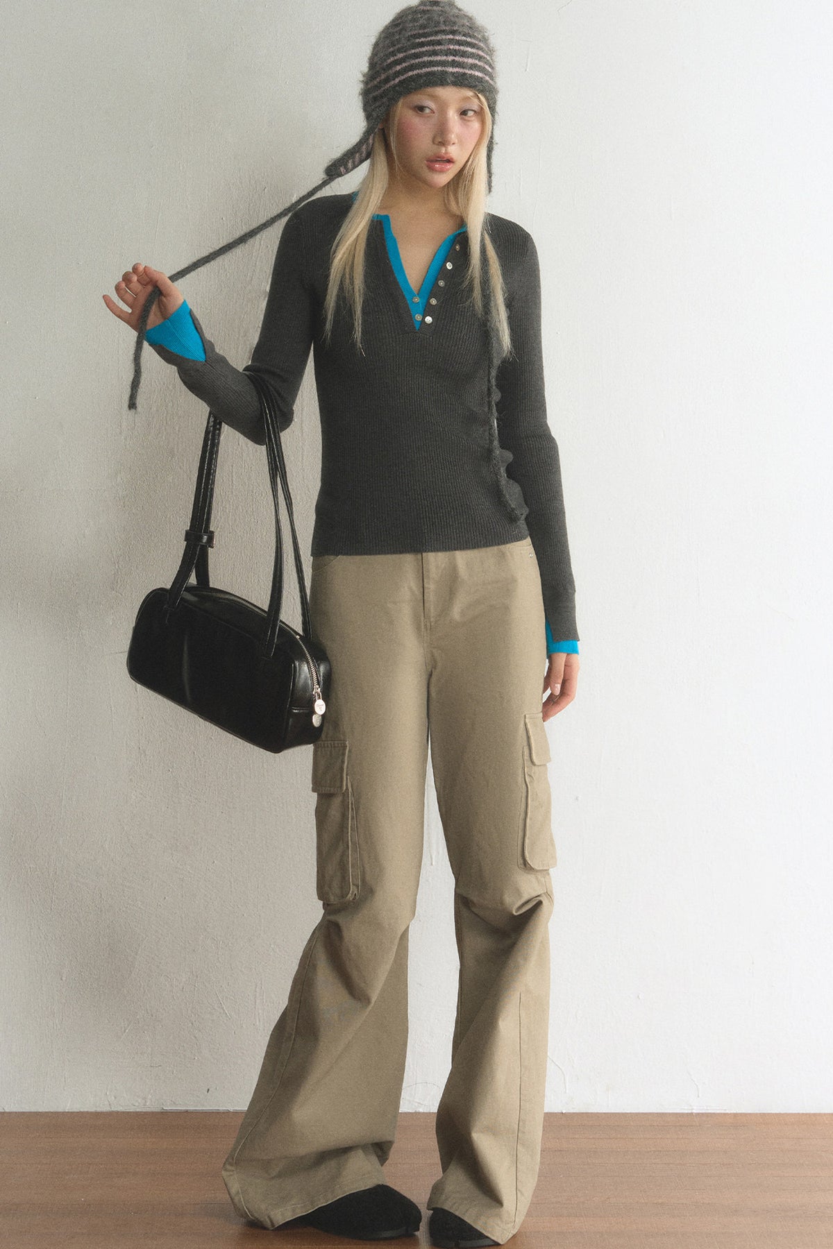 High-Waisted Wide-Leg Cargo Pants