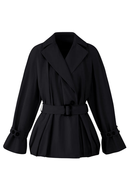 Collar Tie Bubble Jacket