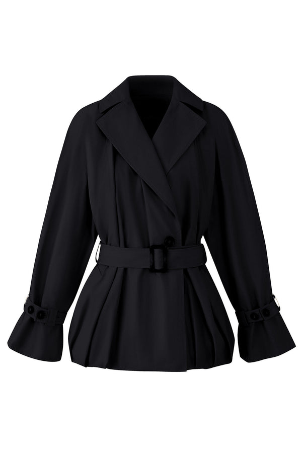 Collar Tie Bubble Jacket