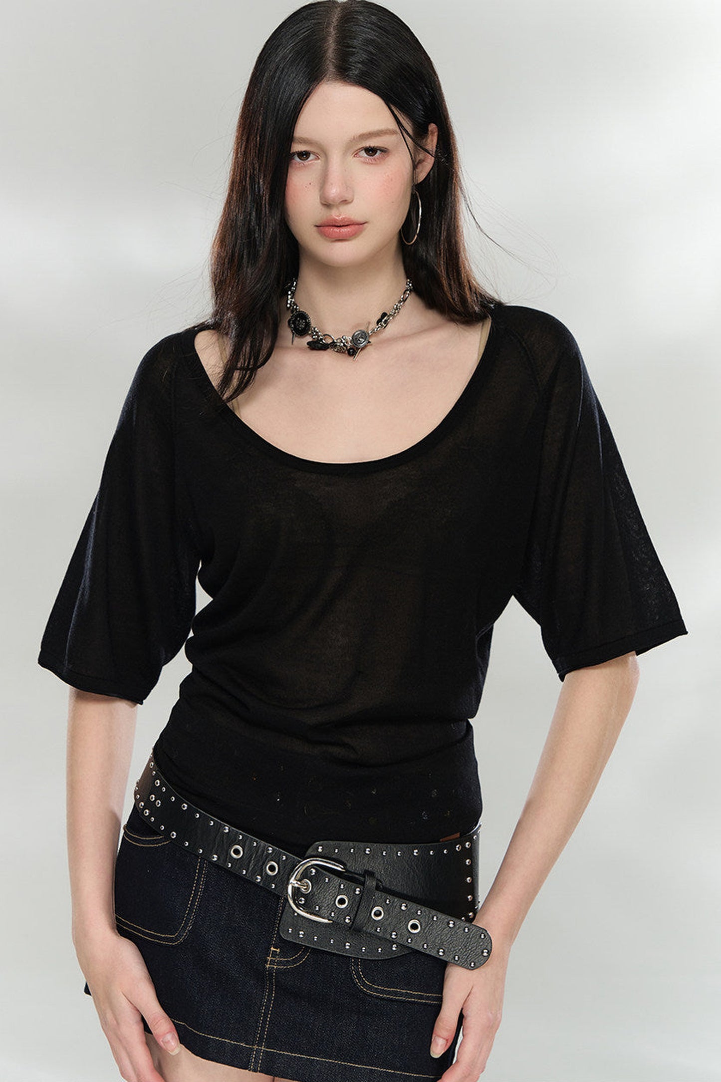 Heavyweight Lyocell Batwing Top